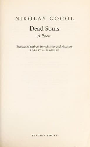 Dead Souls by Nikolai Gogol